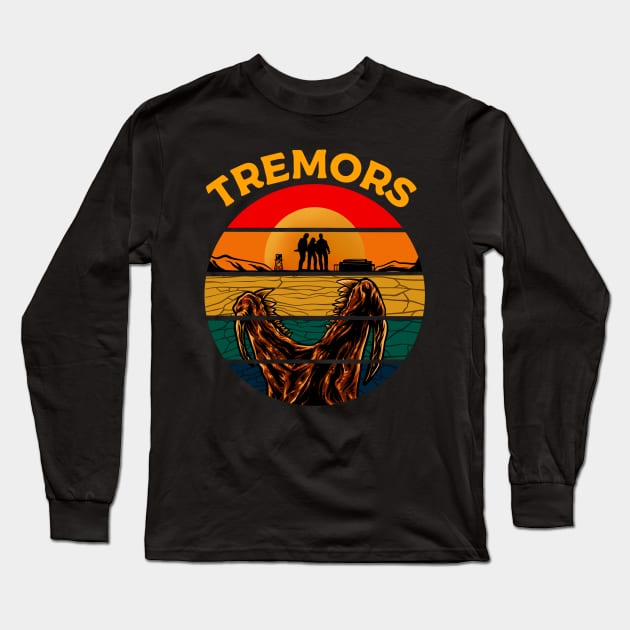 Tremors vintage Long Sleeve T-Shirt by Strawberryjamstudio